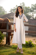 Pure Dobby cotton embroidery lining kurta pant