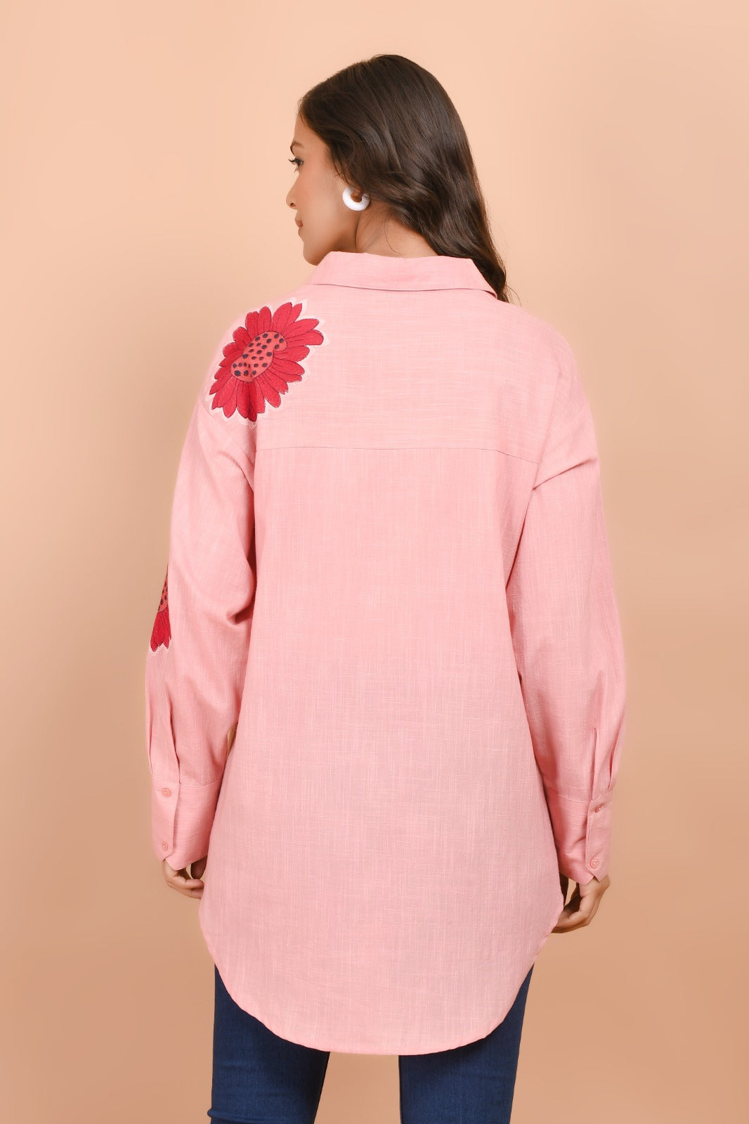 Fully embroidered Cotton shirt