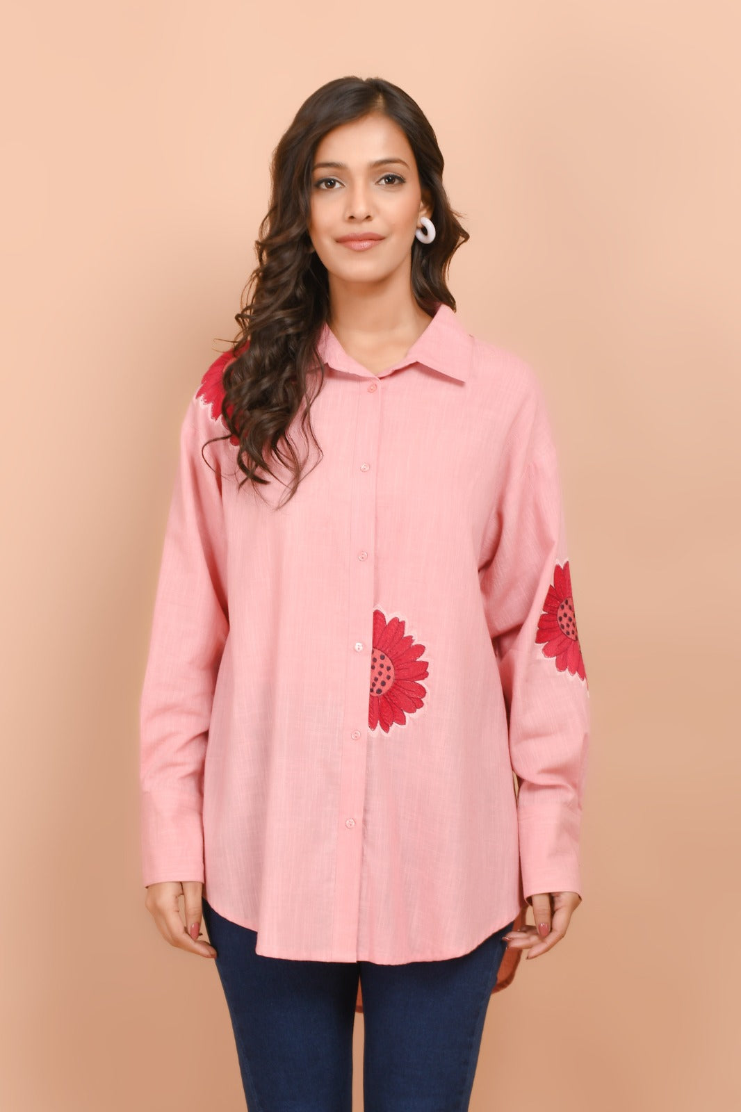 Fully embroidered Cotton shirt