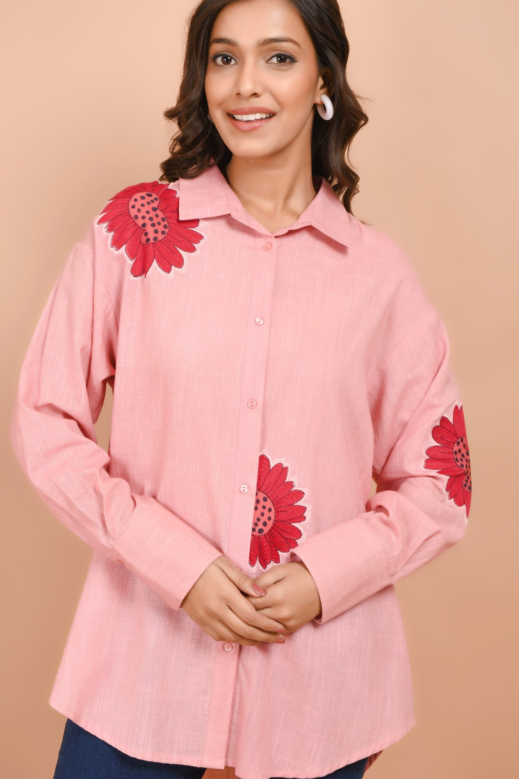 Fully embroidered Cotton shirt