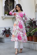 Pretty pretty digital printed kurta pant