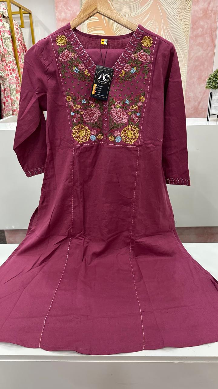 Premium embroidered kurta pant