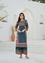 Stylish and elegant pure Mul silk co ord set