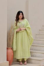 Pretty designer sleeves Mul Cottonfull suit set