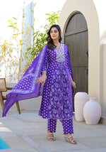 Pure cotton embroidered full suit set