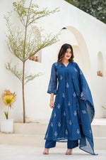 Pretty Mul Chanderi lining suit set set