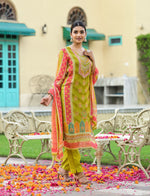 Party wear soft orgenza suit set