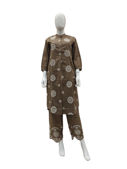 Shifli cotton with lining co ord set