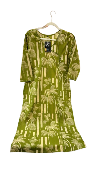 Pretty angrakha cotton kurta