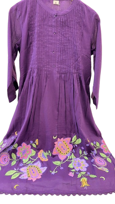 Premium cotton kurta pant in purple