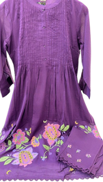 Premium cotton kurta pant in purple