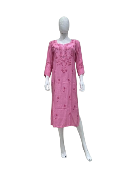 Pretty muslin chikankari kurta