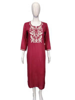 Beautiful rayon embroidery kurta