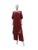 Stylish embroidered kurta pant