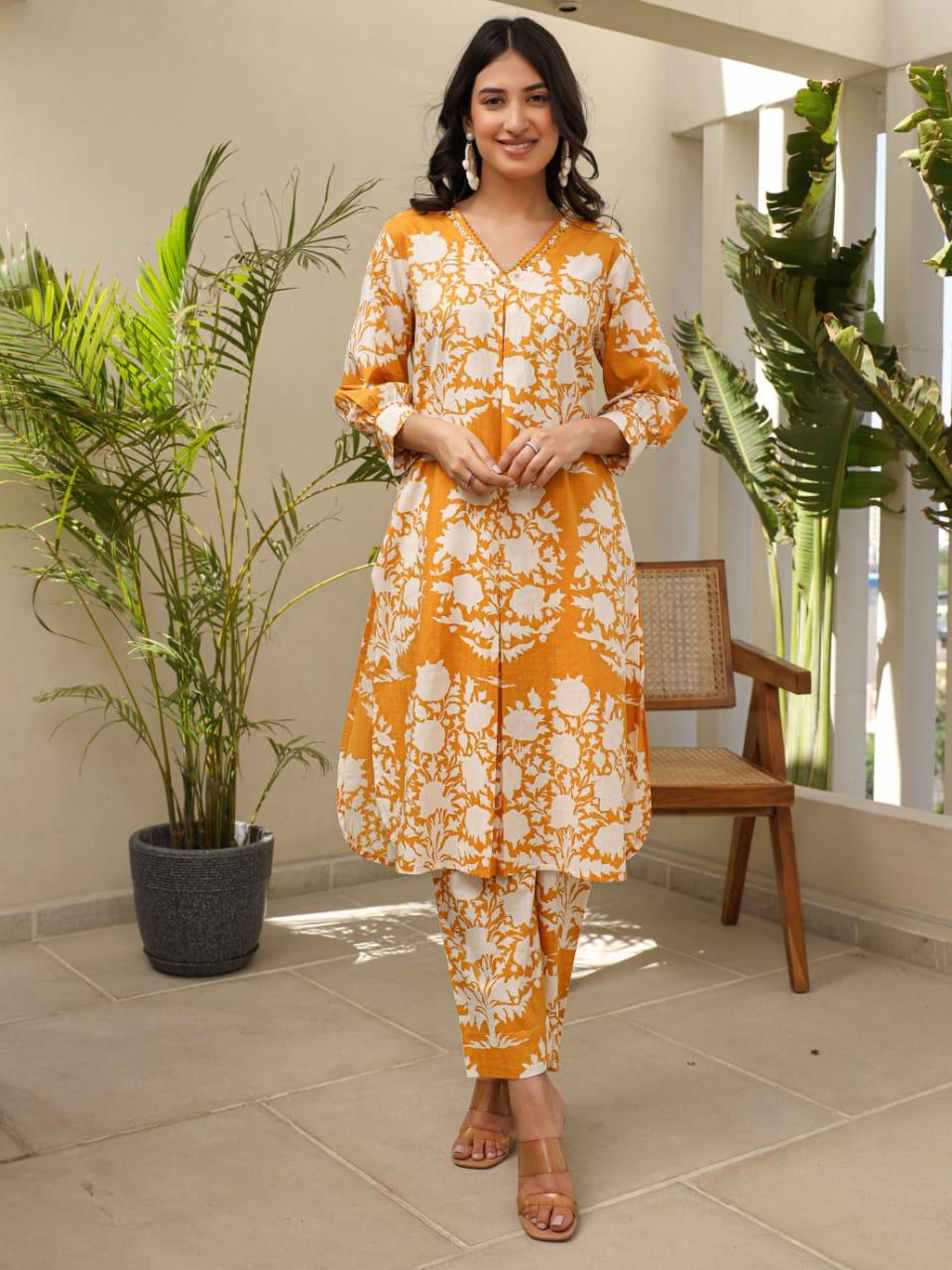 Stylish n beautiful pure cotton Co - ord set