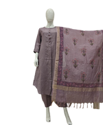 Premium cotton suit paired with chanderi dupatta